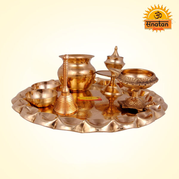 Brass PoojaThali Set